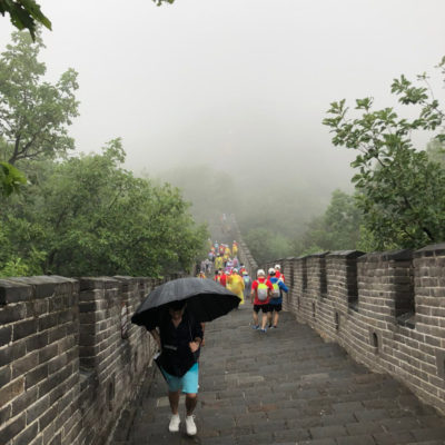 Великая Китайская стена под дождем