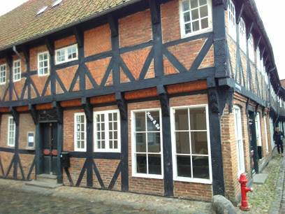 Старинный дом в Городе Рибе. Дания